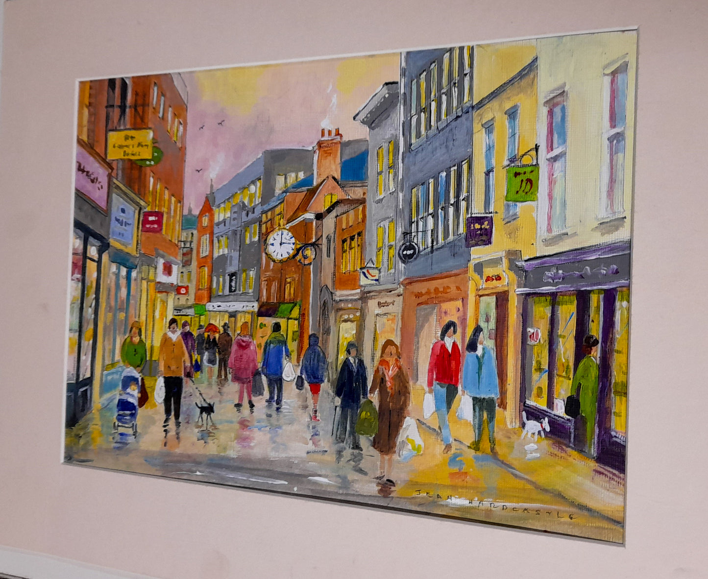 Coney St York - Original Water Colour Painting by Jean Hardcastle